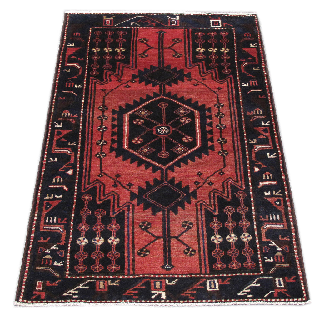3.5 x 5 Persian Tribal Dark Colors Hamadan #PIX-82663