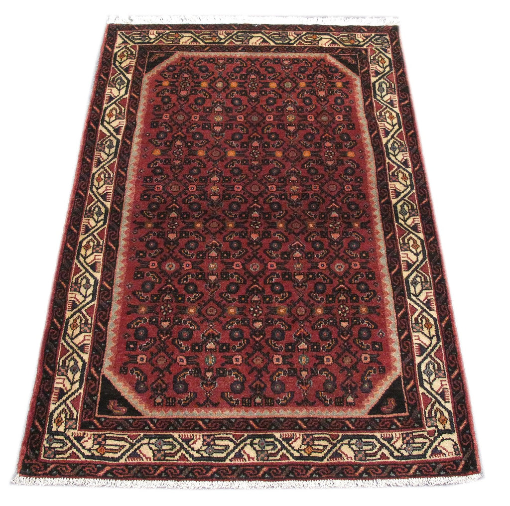 3.7 x 5.4 Persian Hamadan Rug Iran Tribal #PIX-82720