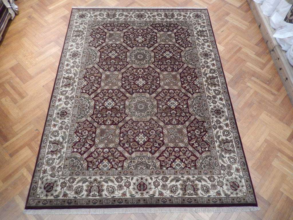 9 x 12 Handmade Jaipur Rug Burgundy #PIX-21893