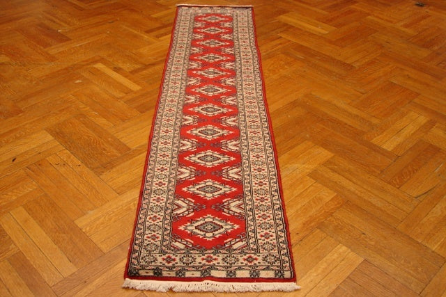 10' Feet Runner Handmade Jaldar Bokhara Rug #PIX-14454