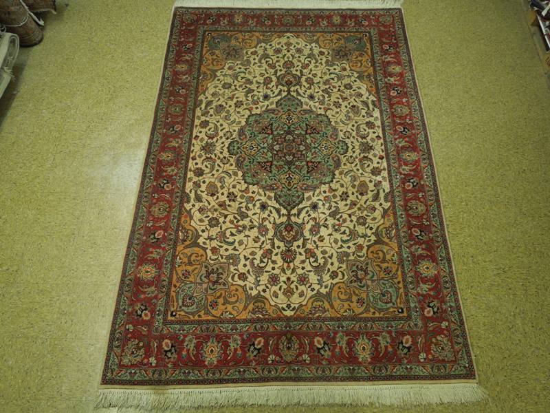 6.6 x 9.10 Genuine Quality Persian Tabriz Rug Handmade Iran Wool Silk #PIX-17667
