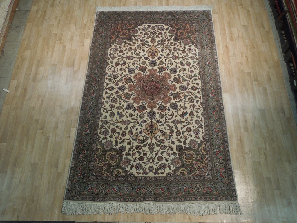 6 x 9.4 Persian High Quality 400 KPSI Tabriz Rug #PIX-18142