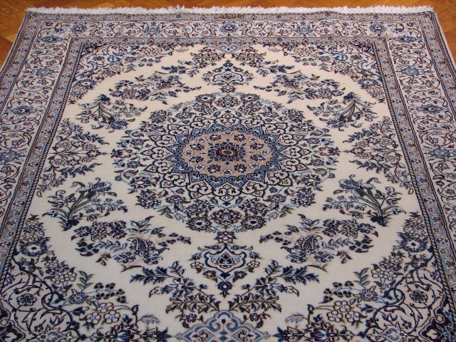 5 x 11 Authentic Persian Nain 6 LA Quality Rug Wool and Silk Handmade Iran Signed Habaibian #PIX-8199