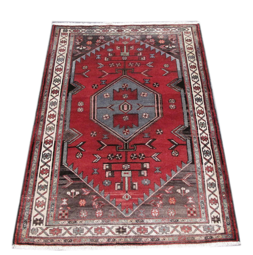 3.9 x 5.4 Persian Abadeh Hamadan rug #PIX-82740