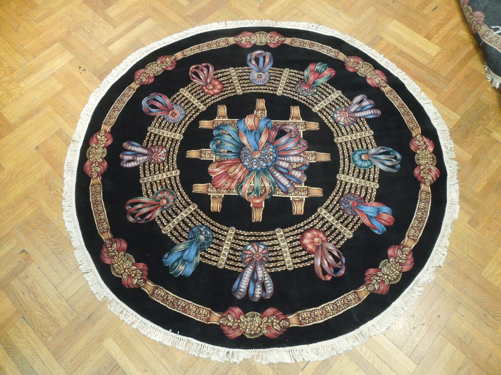 8 x 8 ROUND  Handmade Rug   #PIX-20853