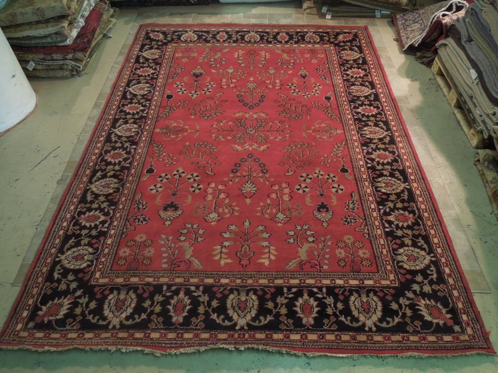 9 x 12 New Handmade India Sarouk Rug #B-74044
