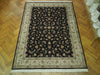 Load image into Gallery viewer, 8.7 x 11.7 Wool and Silk Handmade Rug Black #PIX-17451