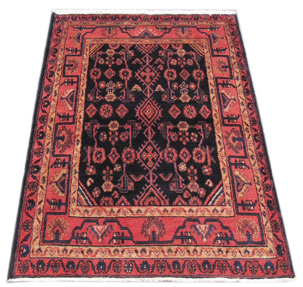 3.7 x 5.2 Tribal Rug Persian Carpet Ethnic Iran #PIX-82661