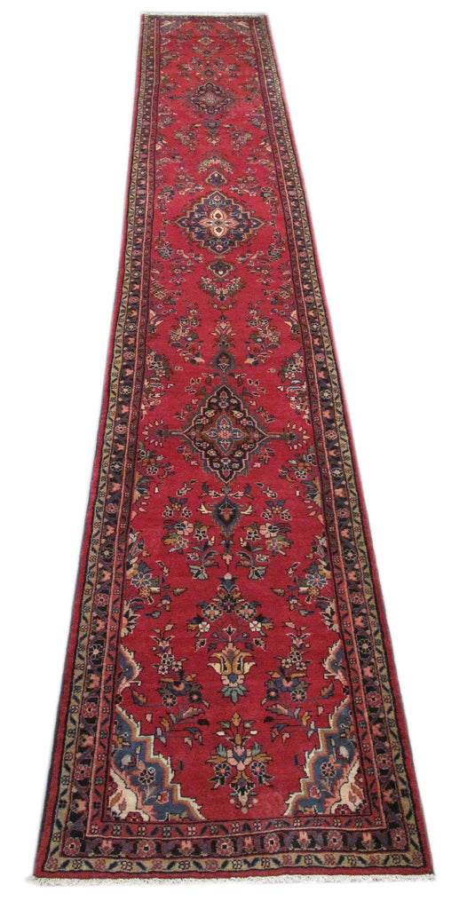2.11 x 18.5 feet Long Runner Persian Sarouk Hamadan Rug #PIX-82644