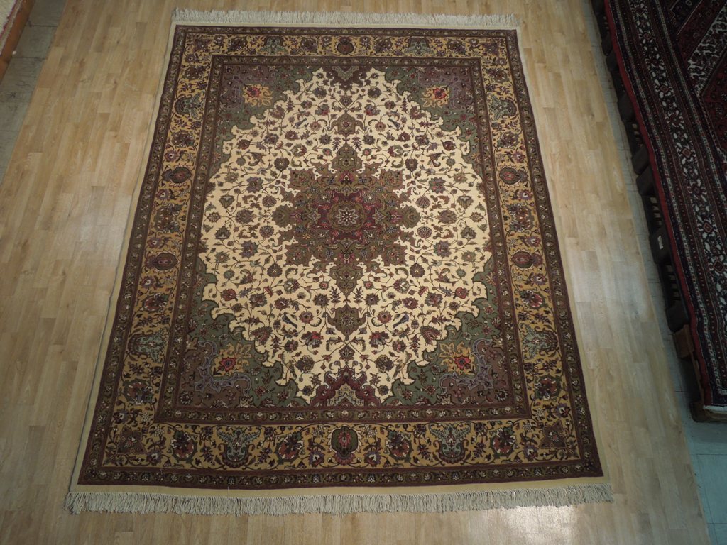 8x10 Genuine Persian Tabriz Rug Quality 400 KPSI Wool and Silk #PIX-18232