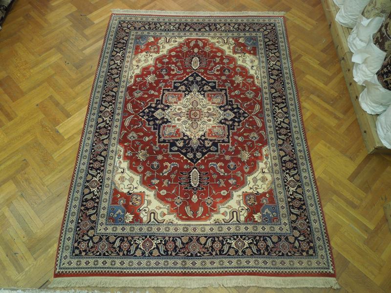 8.6 x 11.6 New Serapi Rug Dense Soft Silky Wool #PIX-17442