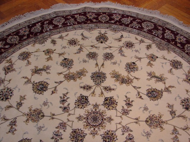 8 x 8 Fine Quality Wool and Silk Handmade Rug #PIX-8378