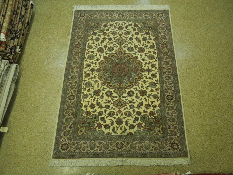 6.2 x 8.11 Authentic Persian Tabriz Carpet Handmade Iran 499 KPSI #PIX-18062