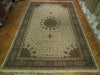 Load image into Gallery viewer, 13.6 x 20.7 Persian Tabriz Rug Sheik Safi Ivory Green 400KPSI #PIX-17150