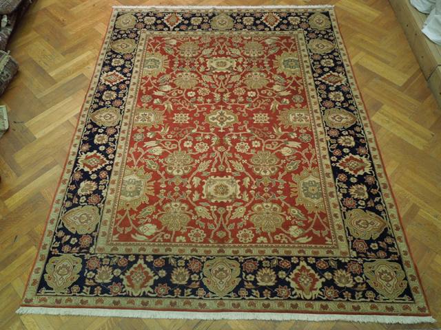 8.1 x 10 Quality Hand-Knotted Zigler Area Rug #PIX-16684