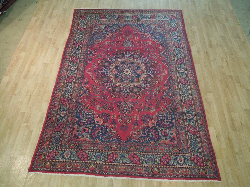 6.6 x 9.7 Persian Mashad Khorasan Rug #B-72806