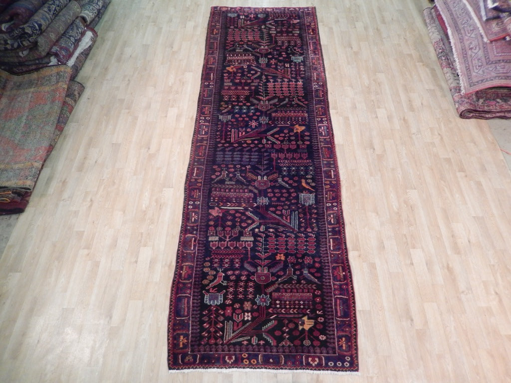 3.10 x 12.5 Semi-Antique Persian 4 feet Wide Runner #B-71778