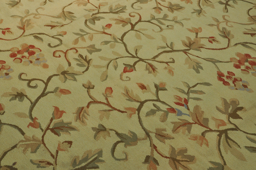 10 x 14 Needle Point Rug French Floral #B-78828
