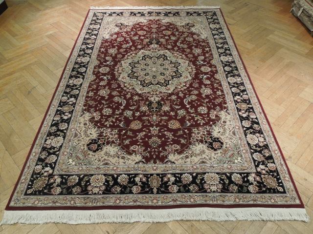 5.11 x 9 Quality Handmade Wool and Silk Rug ELEGANT #PIX-15506