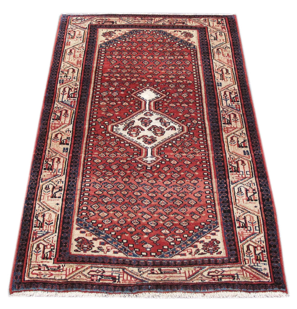 3.4 x 5 Persian Hamadan Mahal Rug TRIBAL #PIX-82707