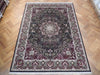 Load image into Gallery viewer, 8.9 x 12 Fine Handmade Rug Wool and Silk BLACK #PIX-21899