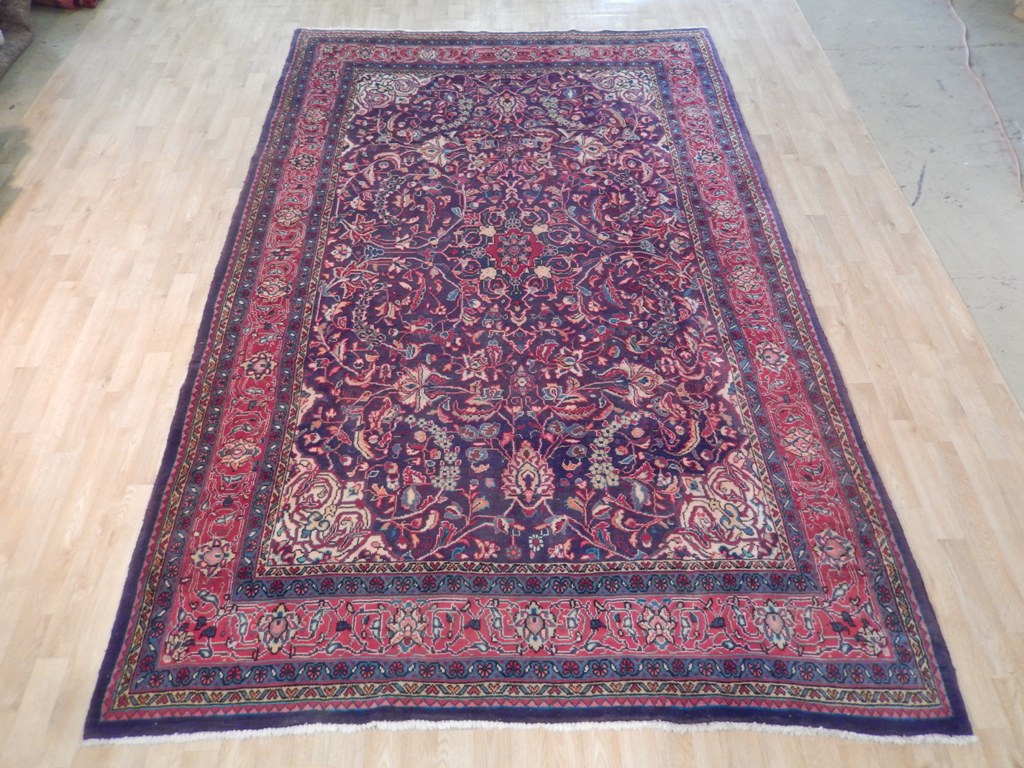 6.10 x 10.9 Semi-Antique Persian Sarouk Mahal Rug #B-71945