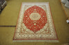 Load image into Gallery viewer, 6 x 9 Handmade Persian Traditional Tabriz Classic Medallion Rug