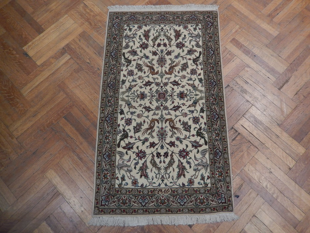 3.0 x 5.2 Fine Persian Tabriz Rug LOVE BIRDS #PIX-22783