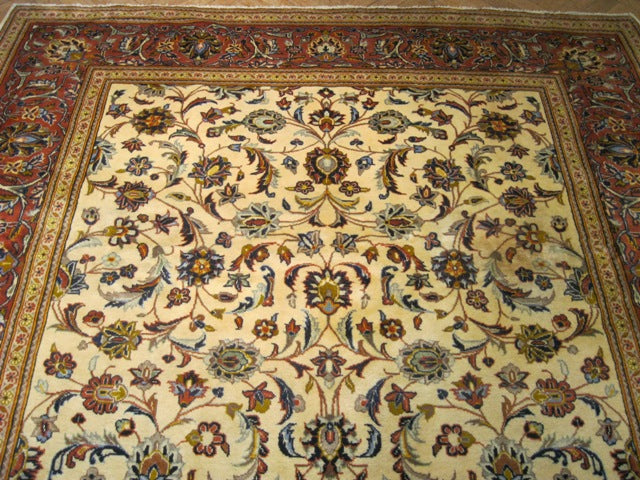 6.5 x 10 Persian Sarouk Kashan Rug #PIX-15310