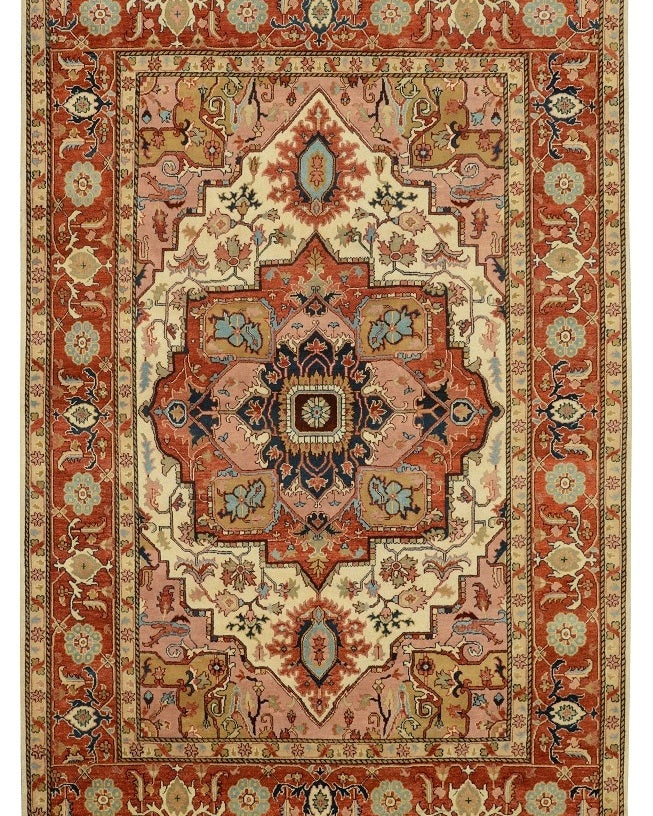 10 x 14 New Heriz Serapi Hand-Knotted Rug Finer Wool #B-79339