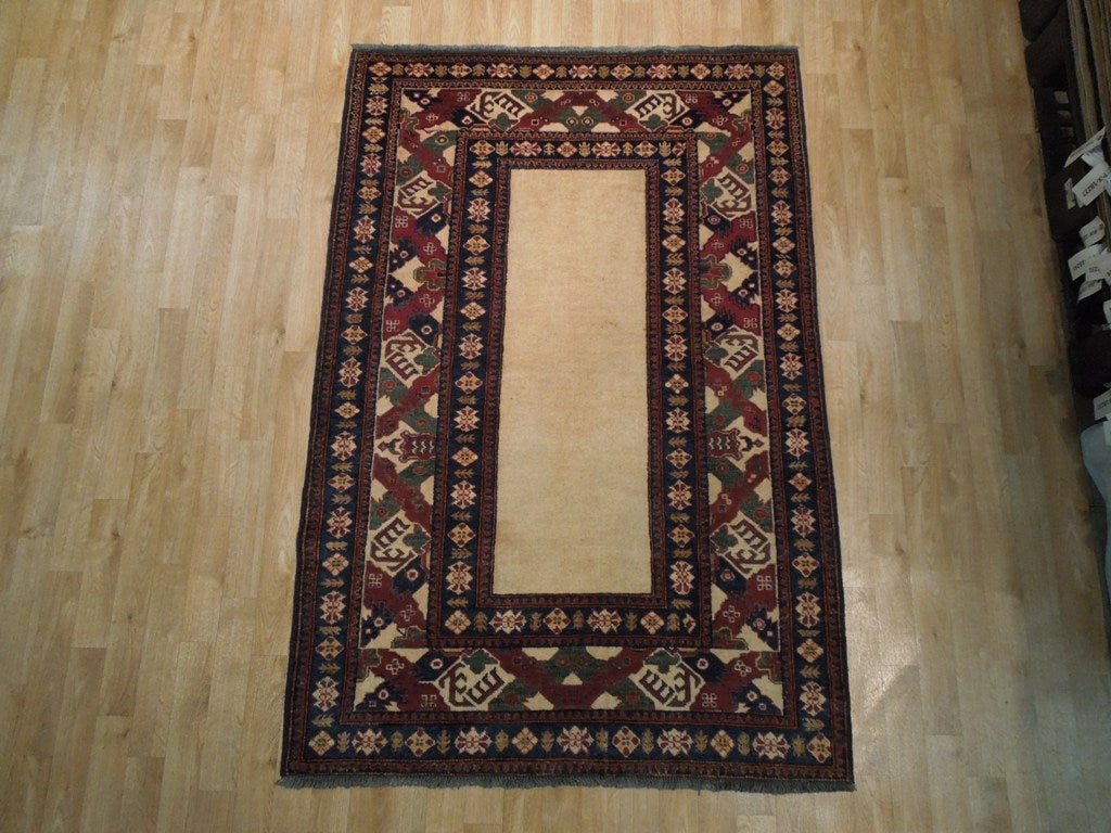 4 x 6 Hand-Knotted Gabbeh #PIX-19296