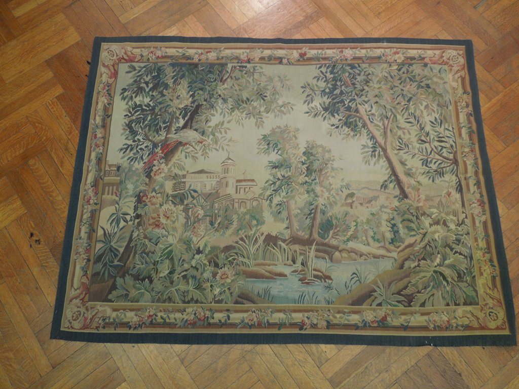 5 x 6.8 Artisanal Persian Traditional Wool Silk Rug
