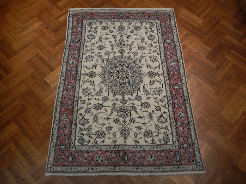 6.6 x 9.6 Authentic Persian Tabriz Rug Handmade Iran Wool and Silk #PIX-21985