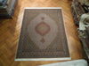 Load image into Gallery viewer, 6.6 x 8.4 Authentic Persian Tabriz Mahi Rug Ivory #PIX-19992