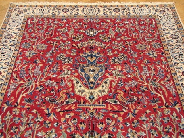 5 x 8.3 Authentic Persian Nain Rug #PIX-4878