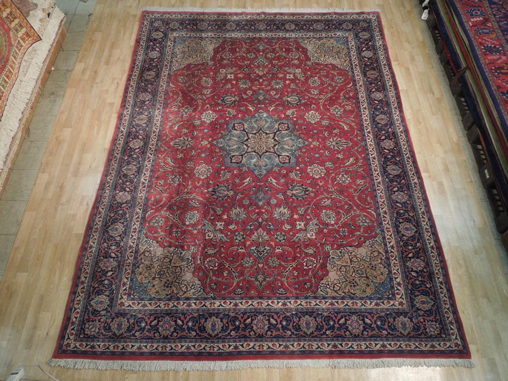 9.1 x 12.3 Quality Persian Qazvin Rug Dense Finer Weave #PIX-18206
