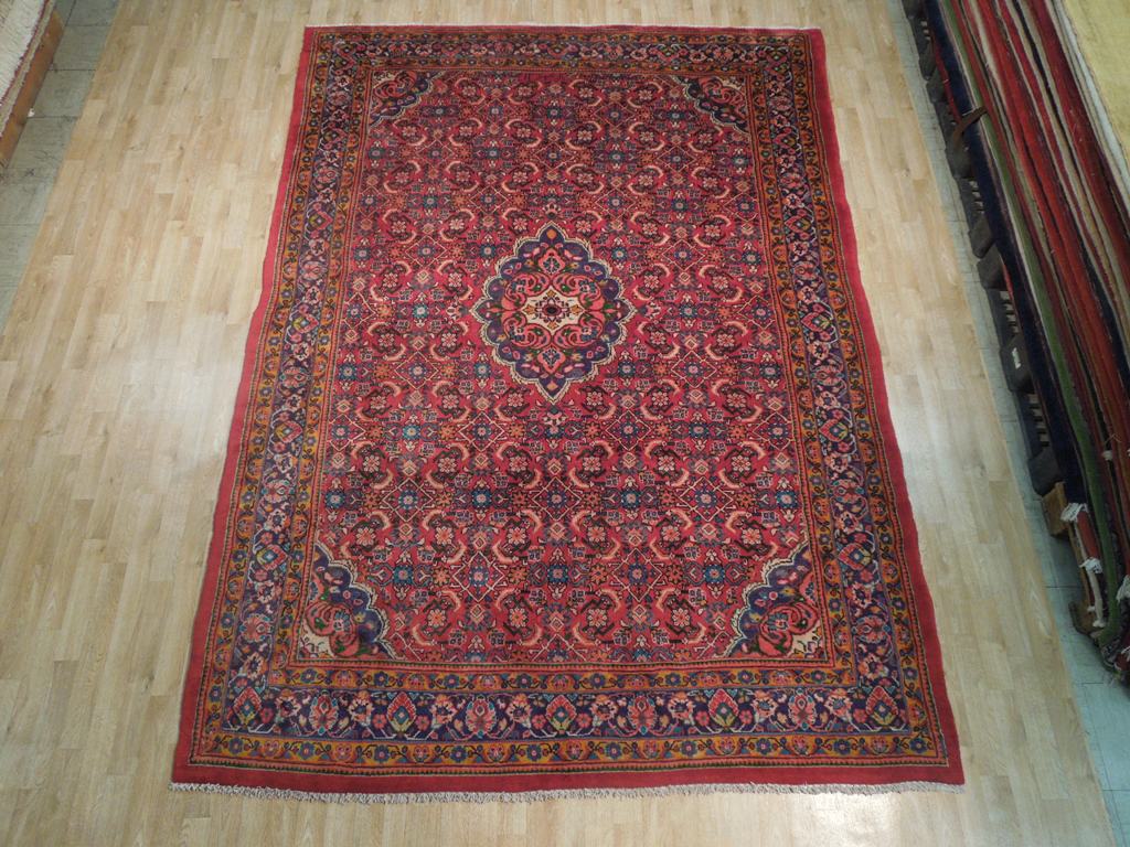 7.9 x 10.11 Semi-Antique Persian Mashad Rug #PIX-18172