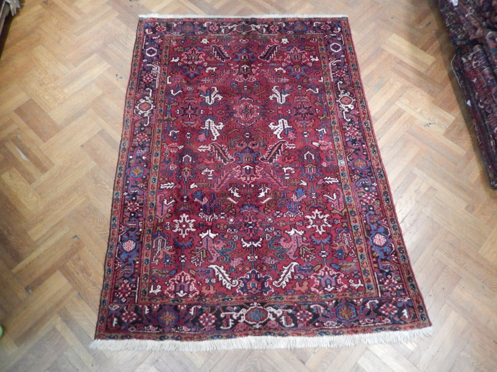 6.7 x 9.3 Semi-Antique Persian Heriz All Over pattern #PIX-22799