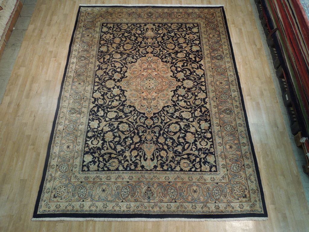 SIGNED Semi-Antique Persian Tabriz Rug 8.3 x 11.1 #PIX-18173