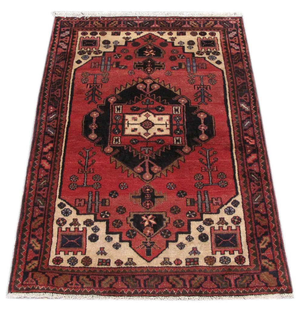 3.3 x 4.7 Persian Hamadan Rug Iran Tribal Carpet #PIX-82735