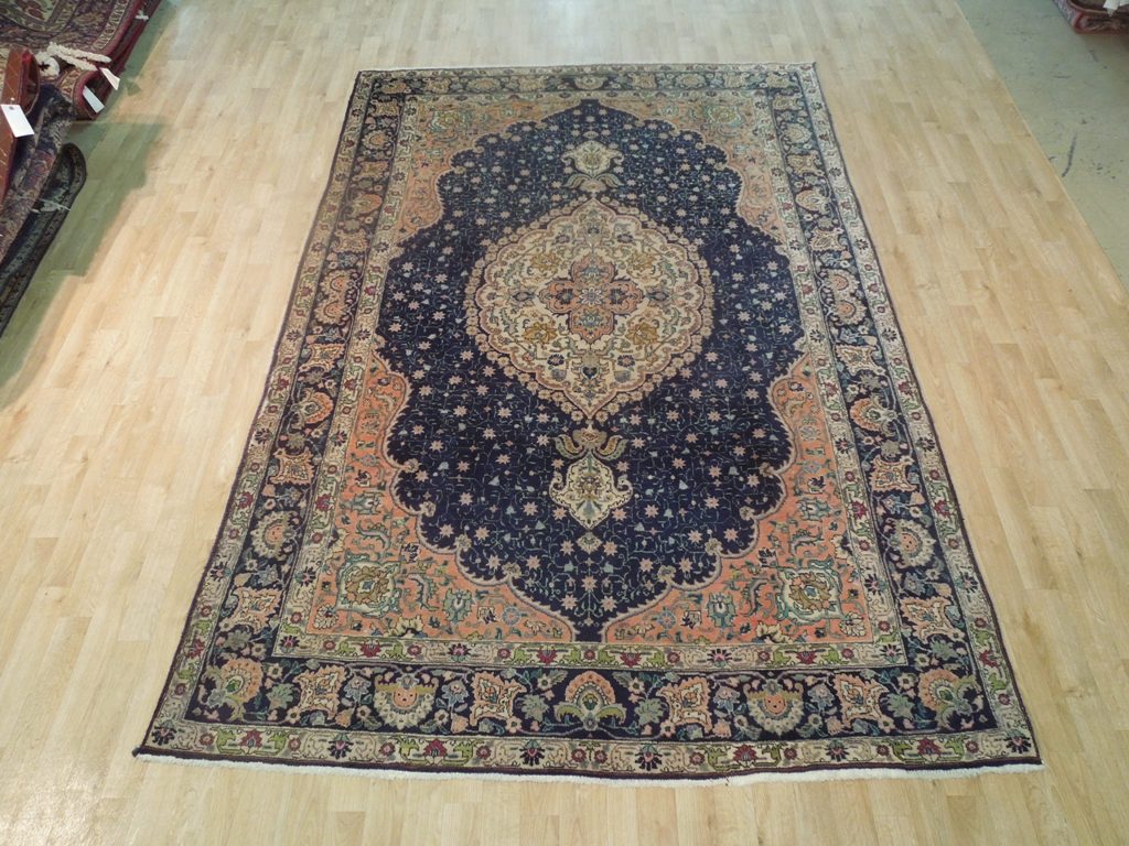 6.5 x 9.9 Estate Persian Tabriz Rug #B-72149