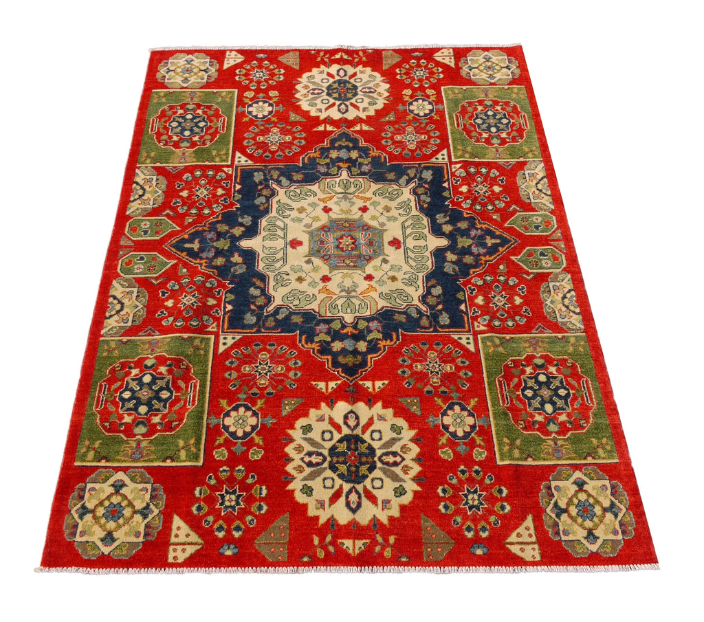 5.9 x 7.9 Hand-Knotted Mamlook Afghan rug  #PIX-26866