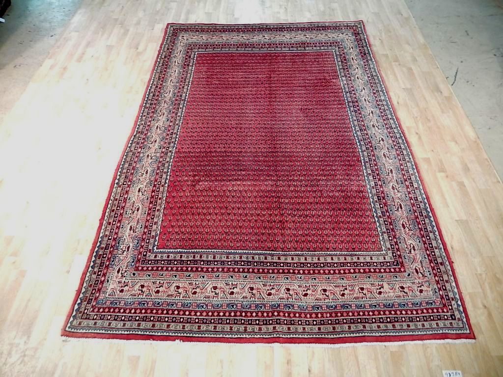 6.11 x 10.8 Persian Mir Saraband Herati Sarouk Rug #B-72070