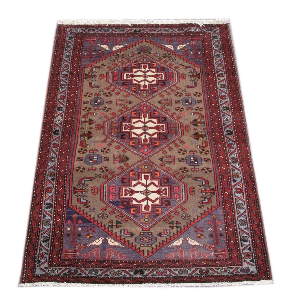 3.3 x 5 Persian Tribal Hamadan Rug Olive #PIX-82742