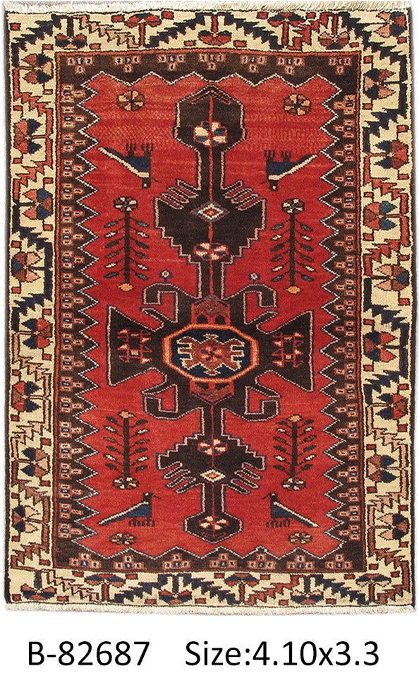 3.3 x 5 Persian Tribal Rug Birds Sale #PIX-82687