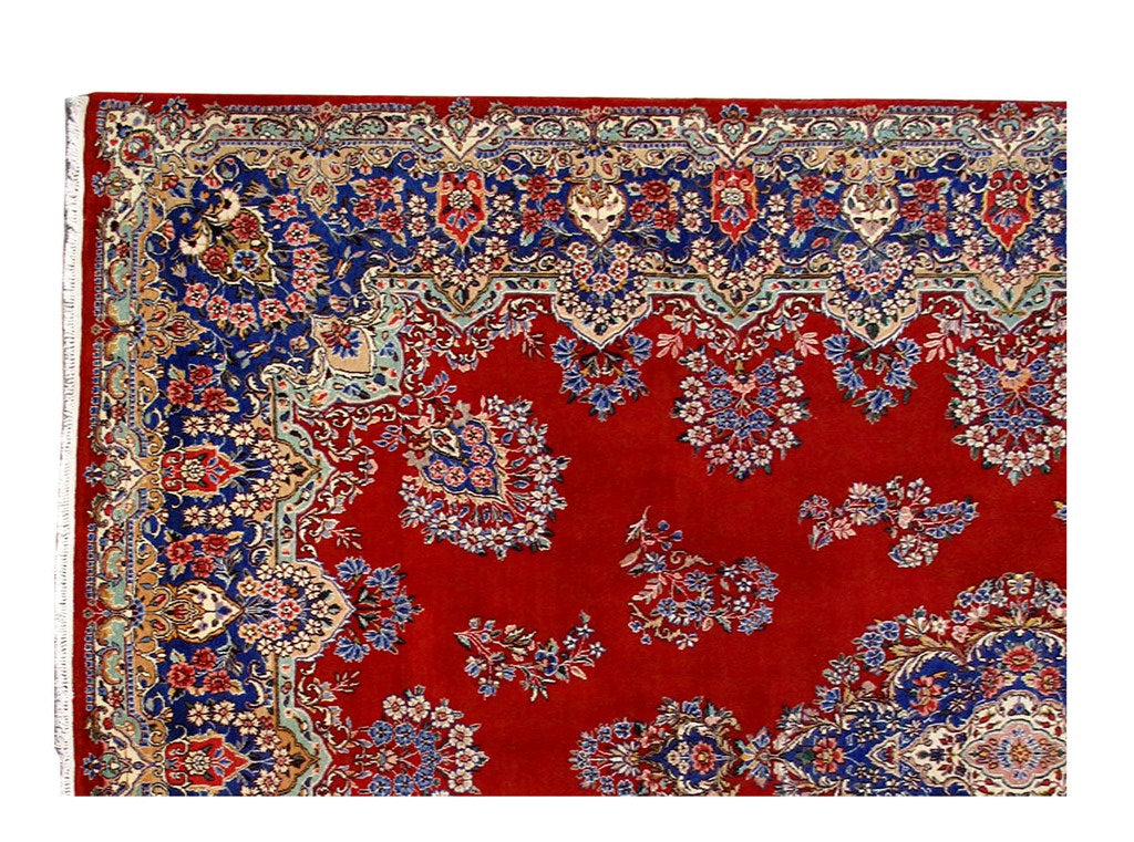 9 x 12.5 Persian Traditional Kerman Rug Iran #B-80644