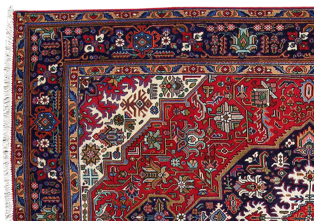 6.7 x 9.6 Genuine Persian Tabriz Handmade Wool Rug #B-80746