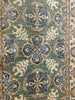 Load image into Gallery viewer, 10&#39; Feet Natural Wool Handmade Runner GREEN Ivory Blue #PIX-26782