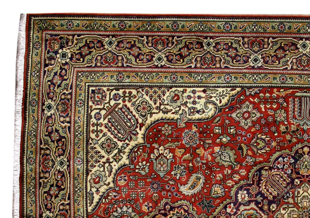 7 x 10 Persian Tabriz Geometric Rug #B-80789
