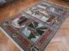 Load image into Gallery viewer, 6.6 x 10 Authentic Iran Pictorial Persian Rug Wool and Silk 400 Kpsi #PIX-21967